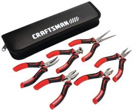 Set of 6 mini pliers with bag CRAFTSMAN